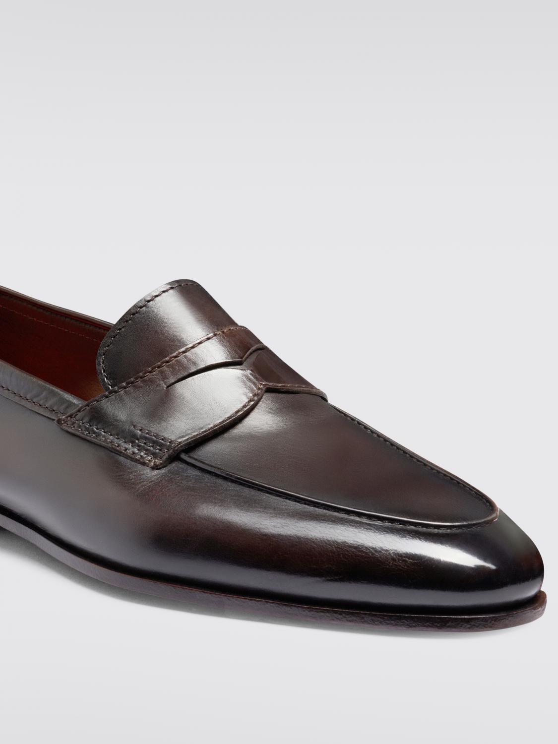 Mens Leather Slip-On Loafers
