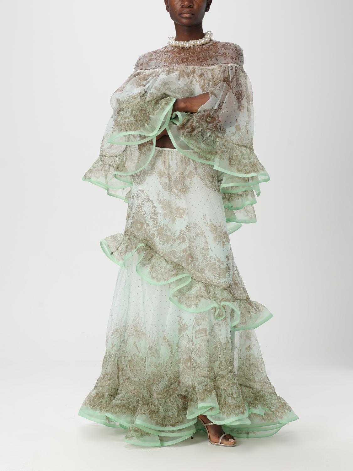 Tiered Ruffle Organza Top