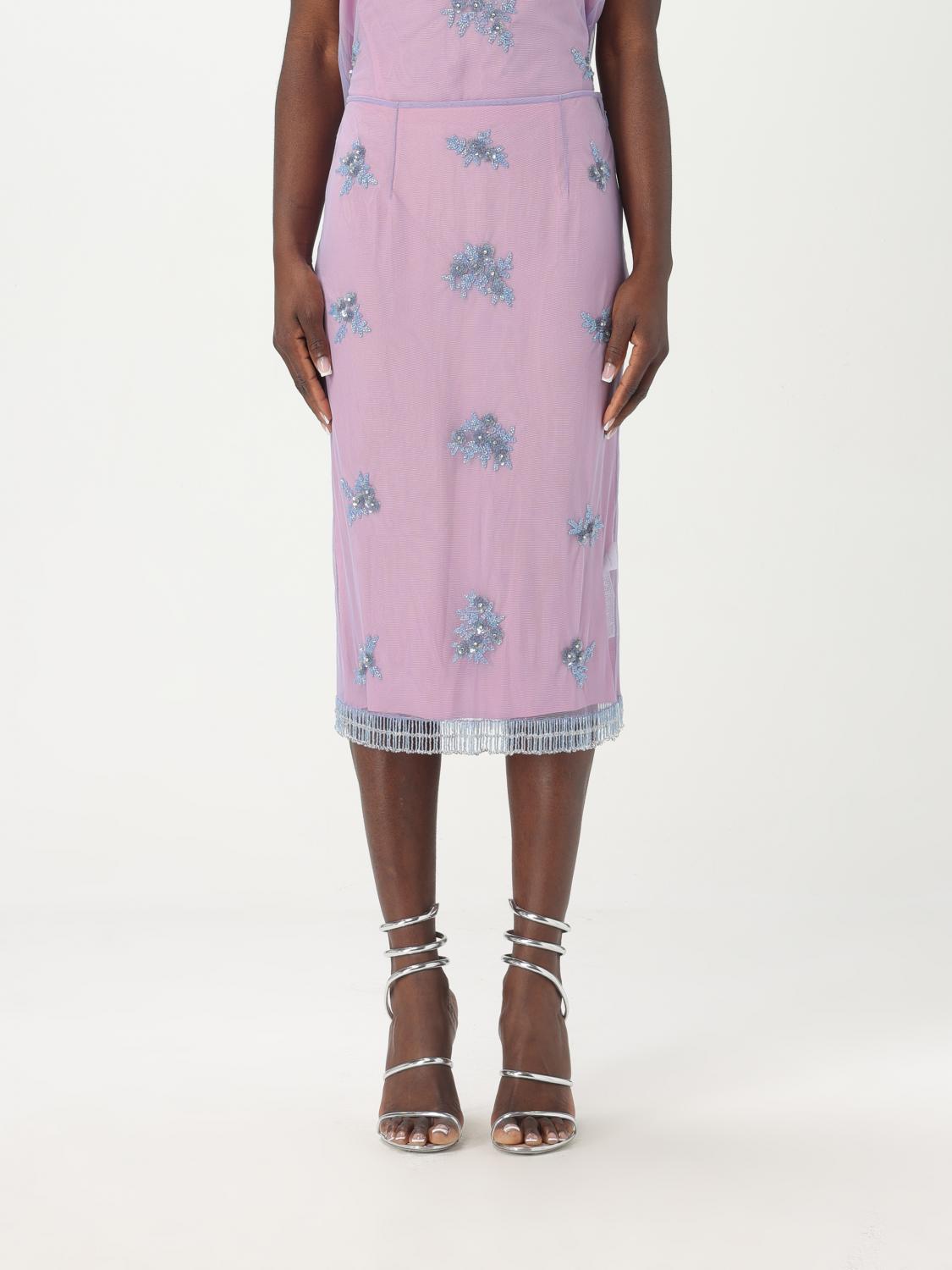 Embellished Tulle Midi Skirt