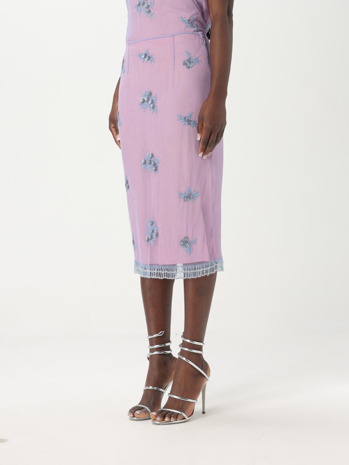 Embellished Tulle Midi Skirt