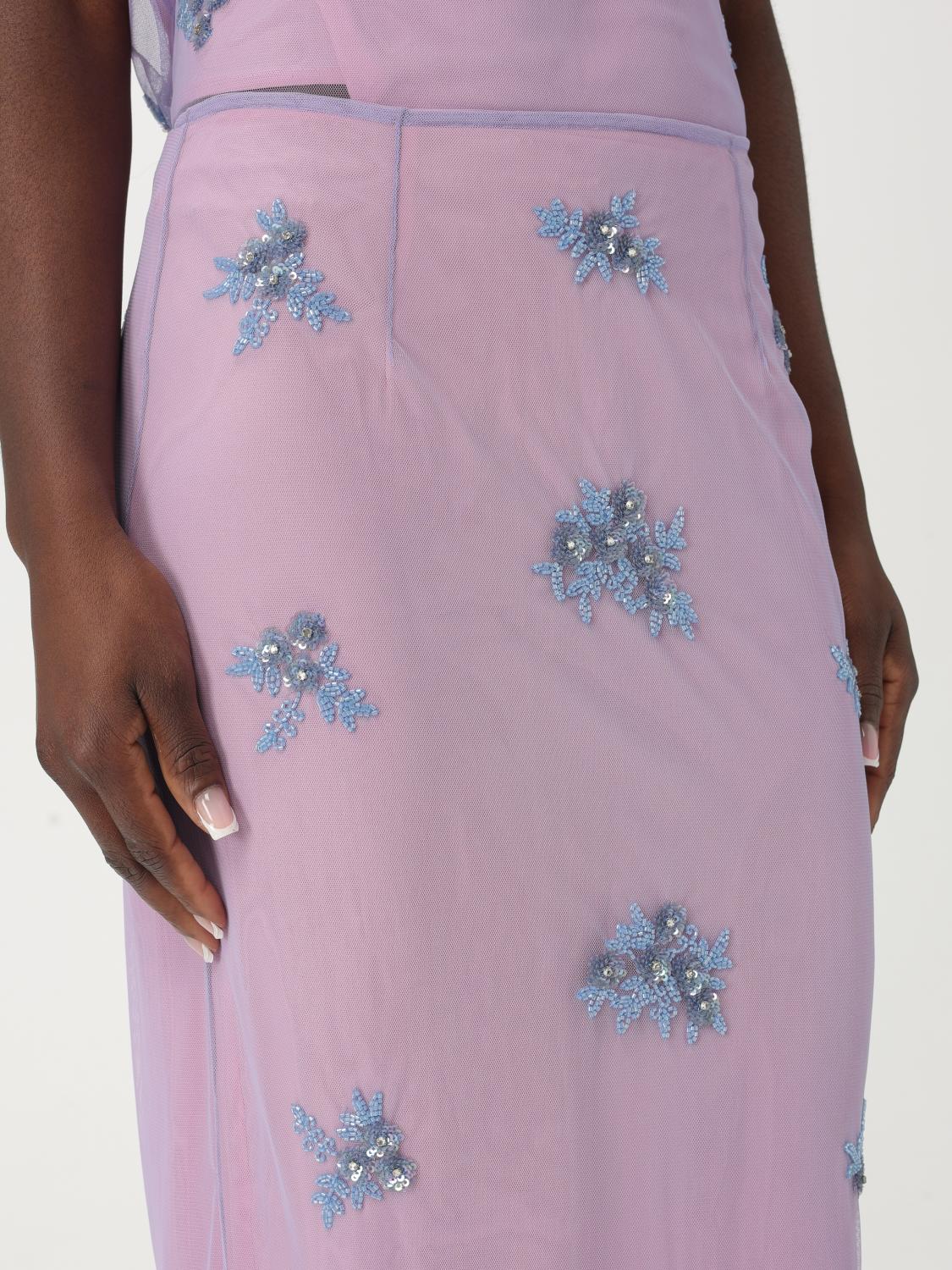 Embellished Tulle Midi Skirt