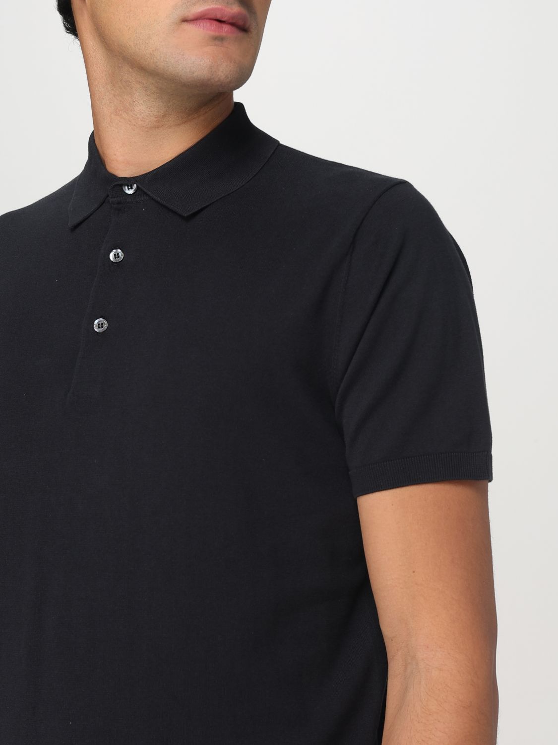 Short Sleeve Knitted Polo Shirt