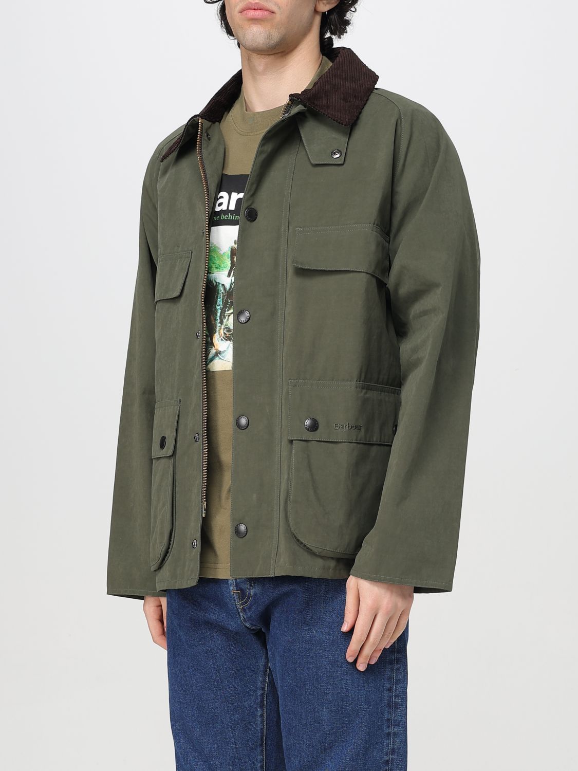 Beacon Sports Jacket Olive Waxed Cotton