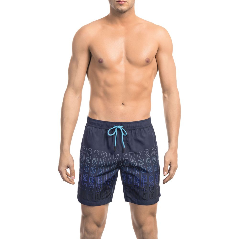 Bikkembergs Mens Swim Short Blue